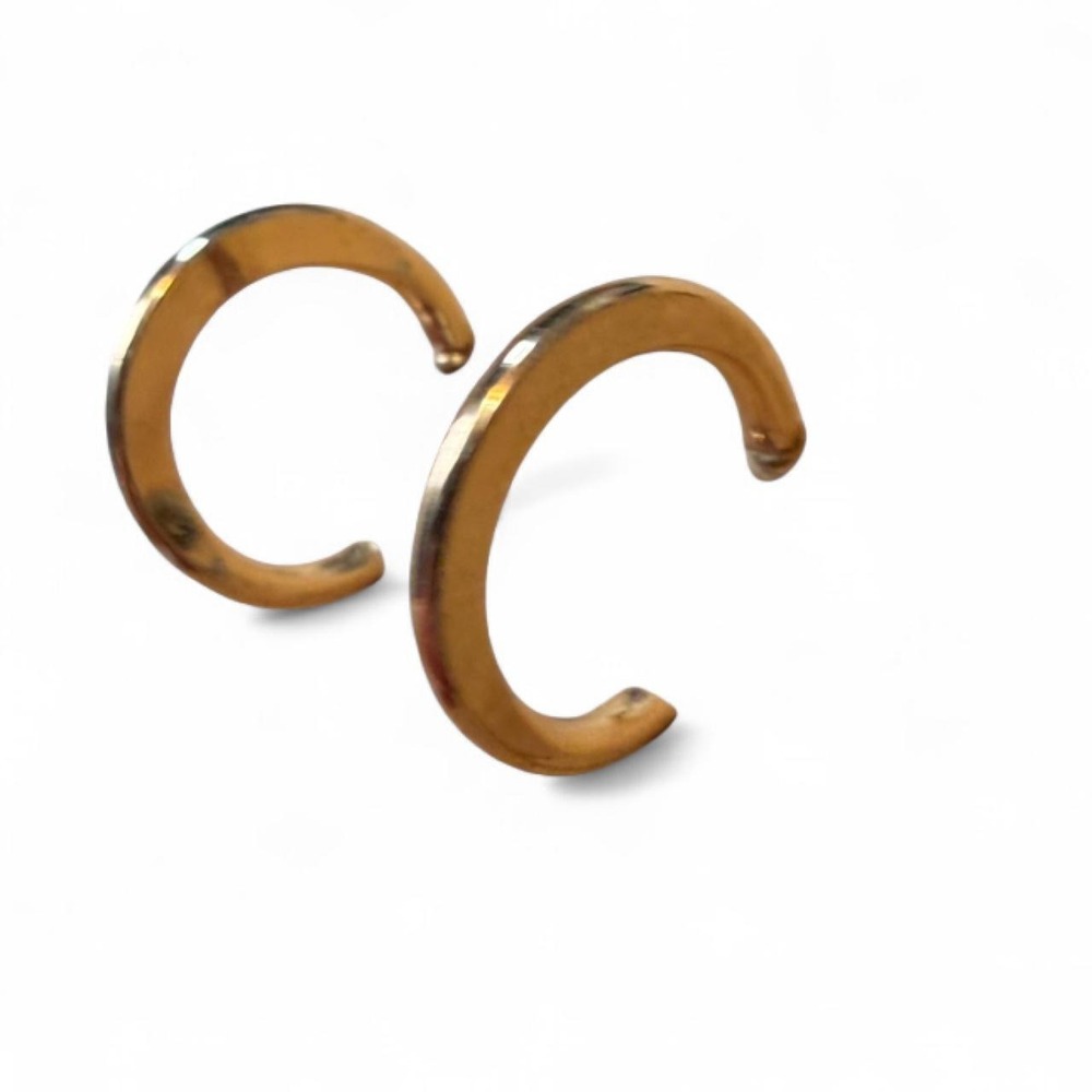 Gold Tone Hoop Earrings